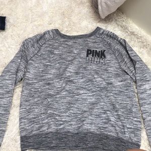 PINK VS grey sweatshirt (size s)